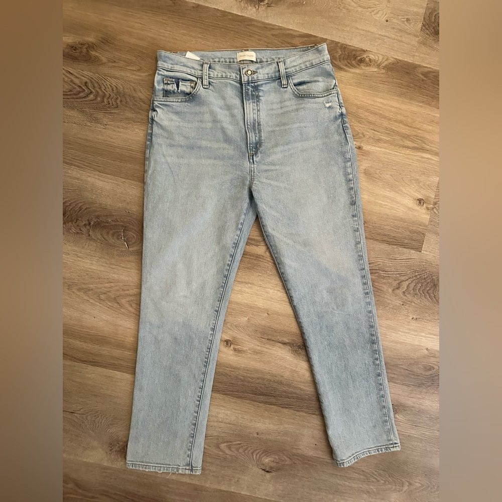 Favorite Daughter Light Blue Straight Jeans The Valentina 31